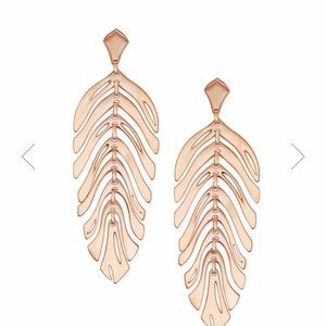 Kendra Scott Rose Gold Lotus Earrings